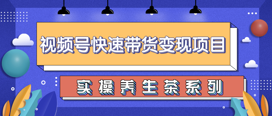 柚子视频号带货实操变现项目，零基础操作养身茶月入10000+插图