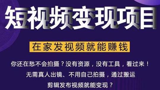 在家也能操作的短视频赚钱项目，无需真人，不用拍摄，纯搬运月入2到5万插图