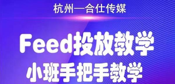 合仕传媒Feed投放教学，手把手教学，开车烧钱必须自己会插图