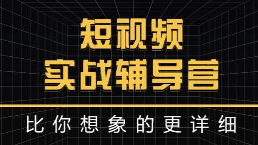 达人队长《短视频实战辅导营》比你想象的更详细