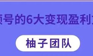 微信视频号的6大变现盈利方法，知识干货分享