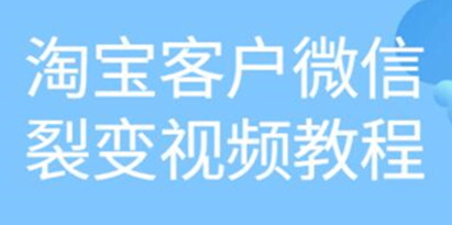 《淘宝客户微信裂变》培训课程视频教程