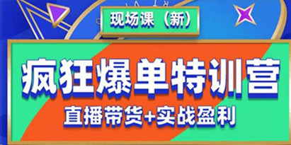 抖音短视频疯狂爆单特训营现场课（新）直播带货+实战案例