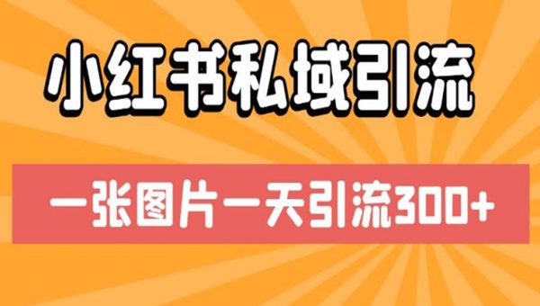 小红书私域引流，一张图片一天引流300+