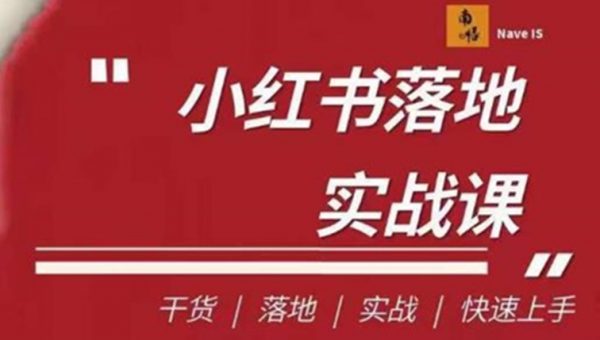 南悟·小红书医疗流量落地实战课，干货/落地/实战/快速上手