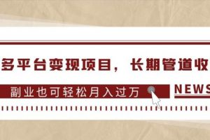 多多平台变现项目，长期管道收益，副业也可轻松月入过万