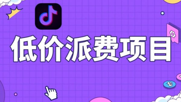 抖音低价派单项目，0门槛，日入1000+很轻松，小白可操作