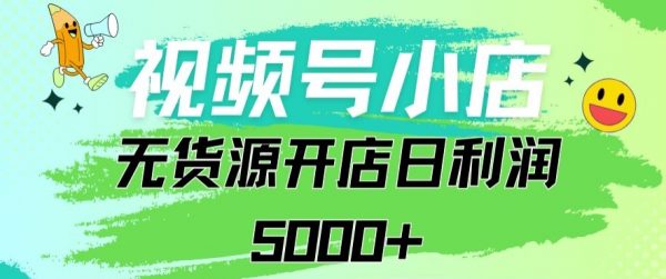 视频号无货源小店，从0到1日订单量千单以，上纯利润稳稳5000+