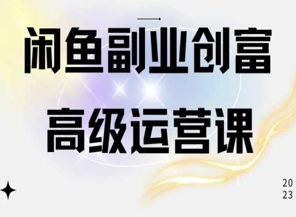 闲鱼电商运营高级课程