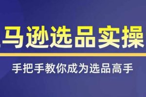 亚马逊选品实操课程，快速掌握亚马逊选品的技巧，覆盖亚马逊选品所有渠道