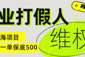 职业打假人电商维权揭秘，一单保底500，全新冷门暴利项目