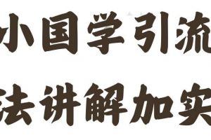 国学引流方法实操教学，日加50个精准粉