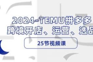 《TEMU拼多多·跨境开店》运营、选品