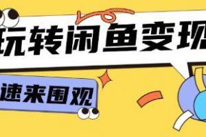 《从0到1系统玩转闲鱼变现》核心选品思维，提升产品曝光及转化率