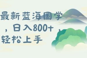 国学项目，长期蓝海可矩阵，从0-1的过程