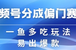 视频号创作者分成计划偏门类目，容易爆流，实拍内容简单易做