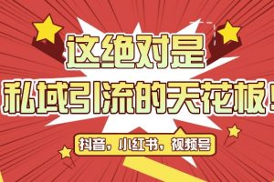 最新首发全平台引流玩法，公域引流私域玩法，轻松获客500+，附引流脚本，克隆截流自热玩法