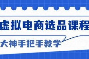 虚拟电商选品，解决选品难题，打造高利润电商