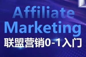 Affiliate Marketing联盟营销0-1入门，联盟营销基本逻辑 联盟平台逻辑及联盟客逻辑全面详解