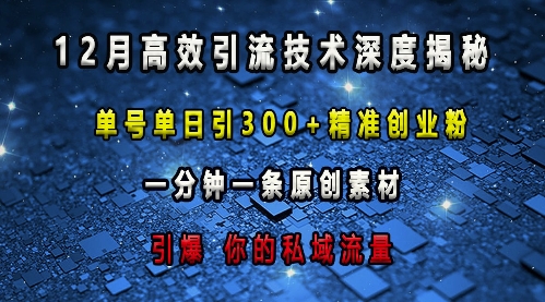 最新高效引流技术