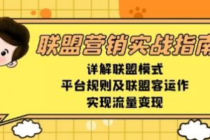 联盟营销实战指南，详解联盟模式、规则运作，实现流量变现